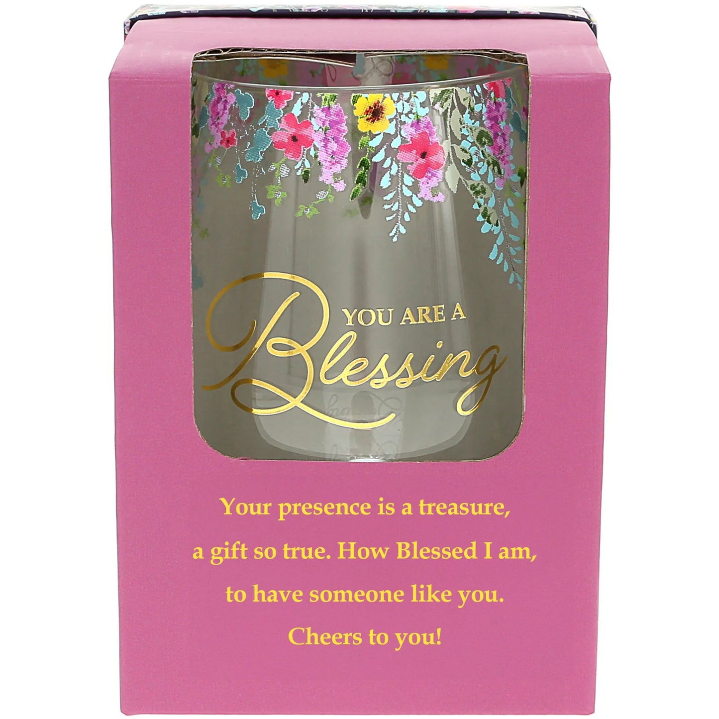You Are a Blessing Wine Glass