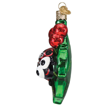 Holly Ladybug Ornament