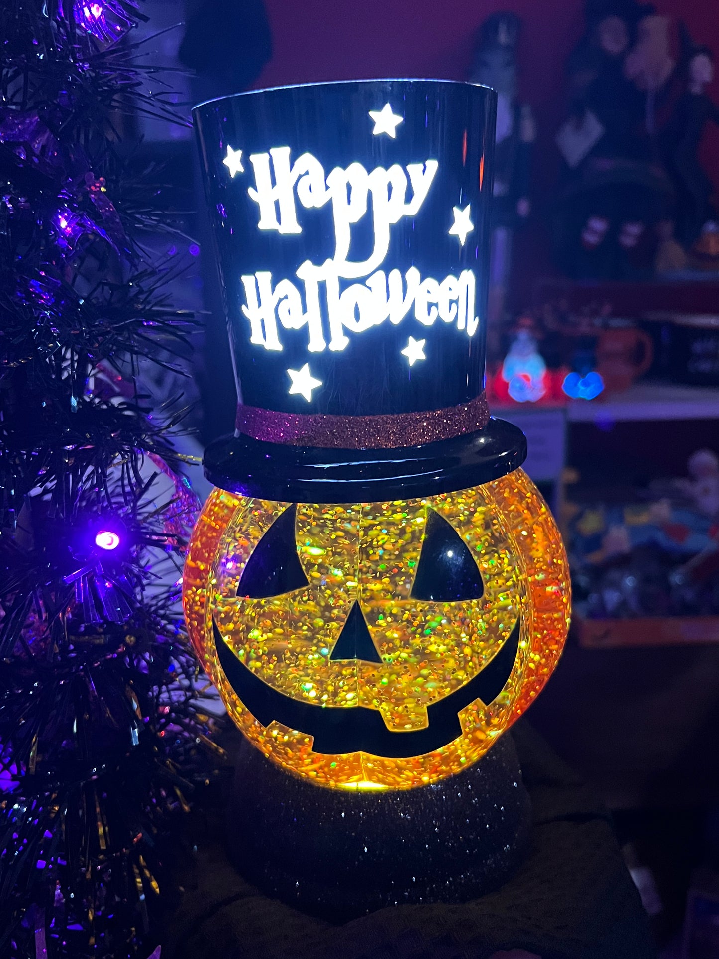 Jack-O-Lantern LED Globe