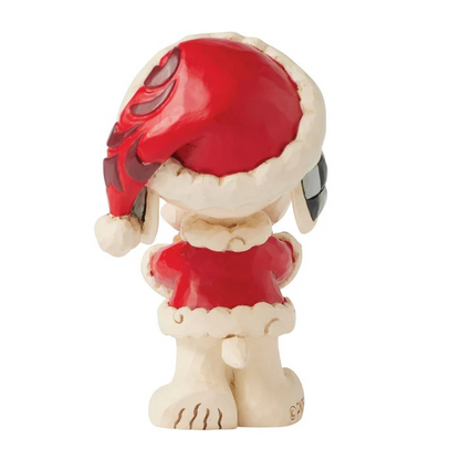 Santa Snoopy Mini Figurine