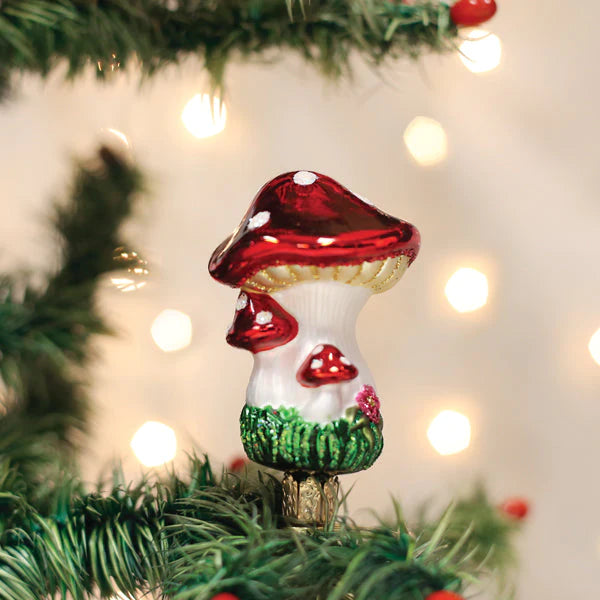 Clip-On Mushrooms Ornament