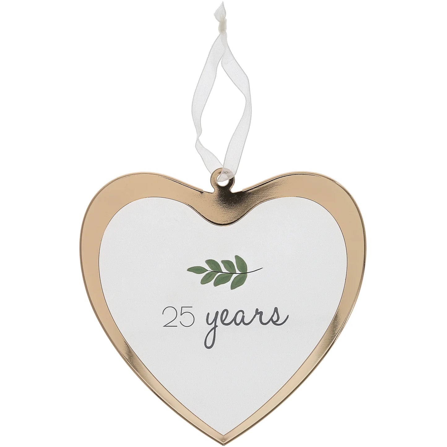 25 Years Glass Ornament