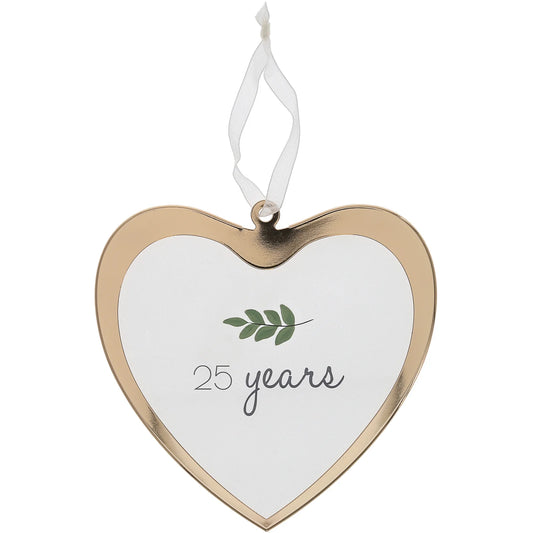 25 Years Glass Ornament