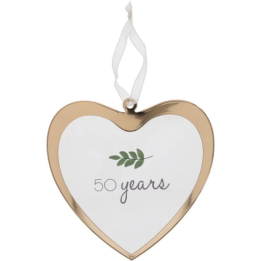 50 Years Glass Ornament