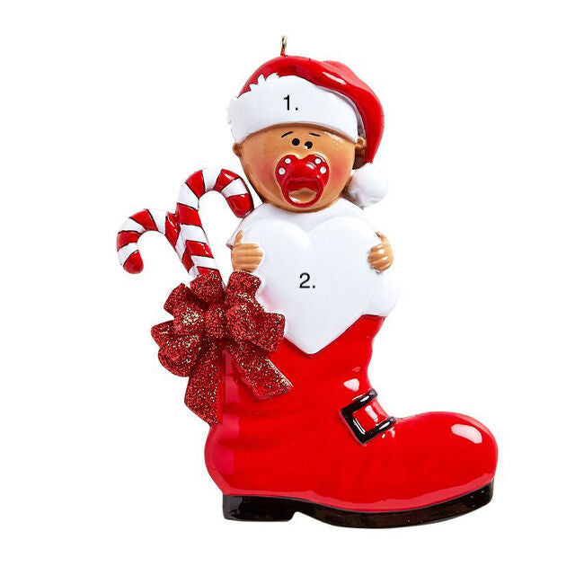 Baby Boot Red Ornament