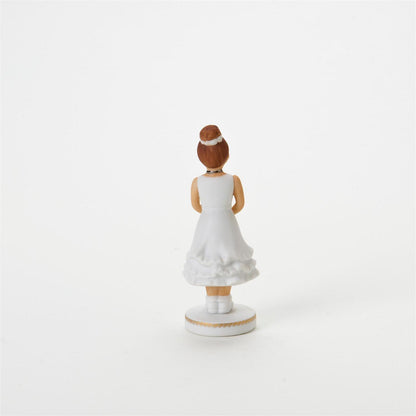 1st Communion Brunette Figurine