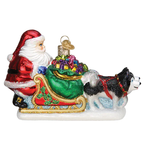 Santa's Dog Sled Ornament