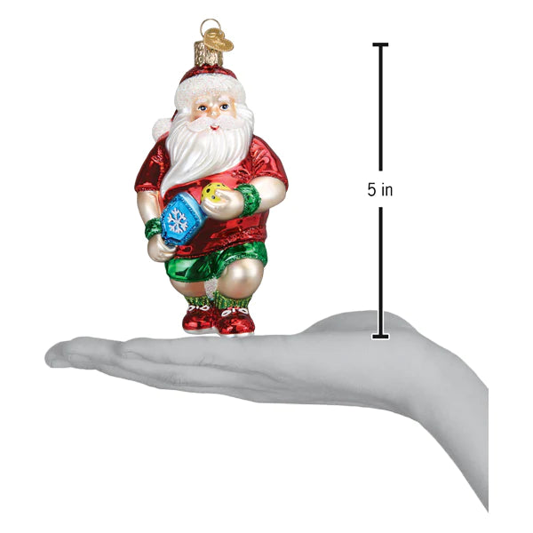 Pickleball Santa Ornament