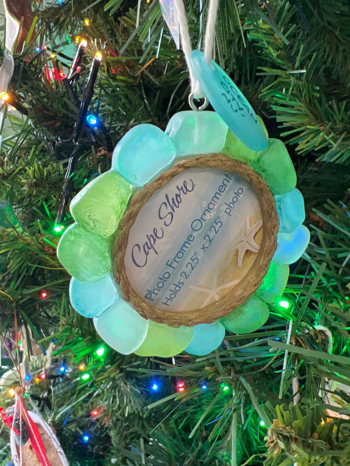 Sea Glass Frame Ornament