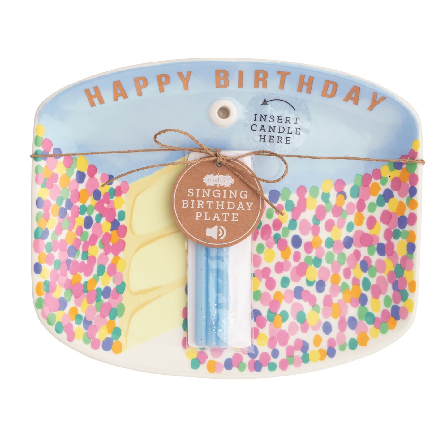 Blue Birthday Plate Set