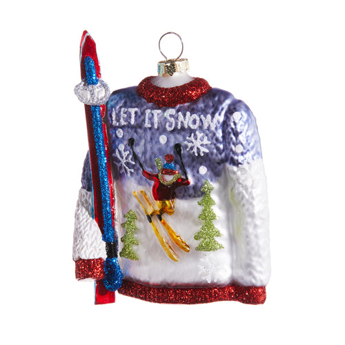 Let It Snow Sweater Ornament