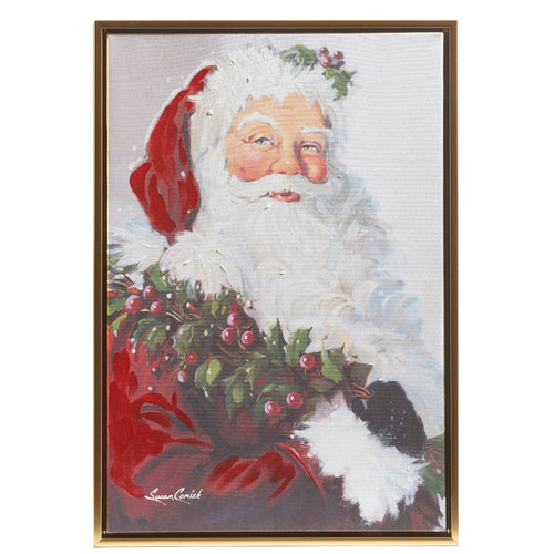 Santa Textured Framed Art