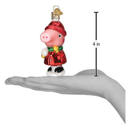 Peppa Pig With Snowball Ornament