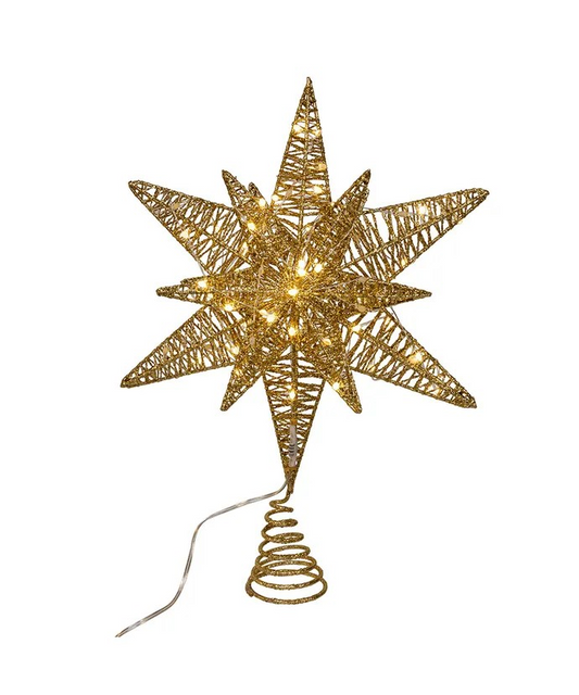 Gold Starburst Tree Topper