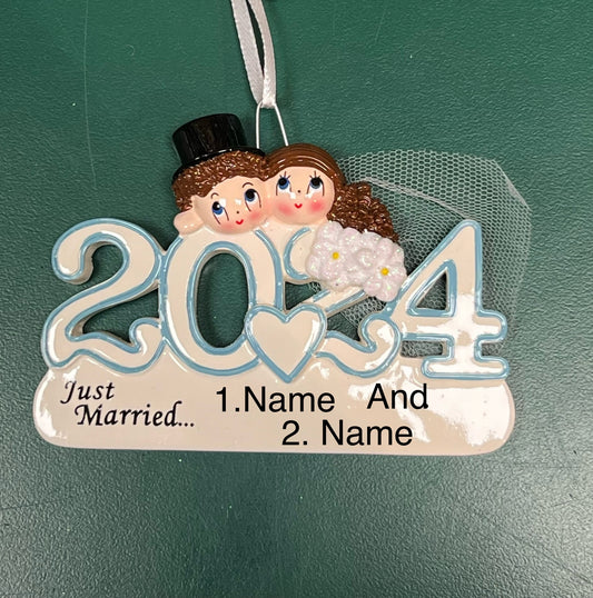 2024 Wedding Ornament