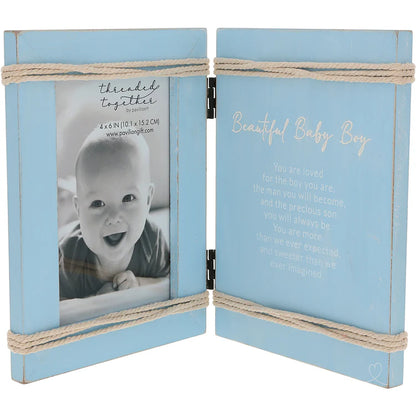 Beautiful Baby Boy Hinged Frame