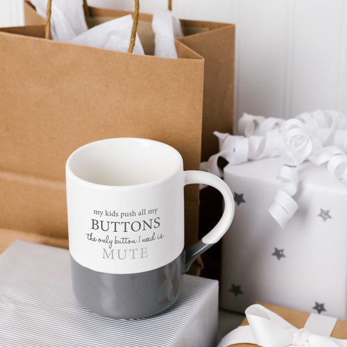 Mute Button Mug 18 oz