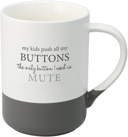Mute Button Mug 18 oz