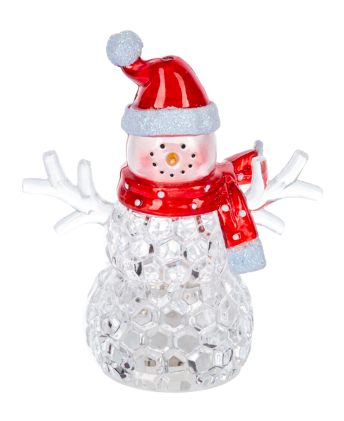 Mini LED Red Hat Snowman