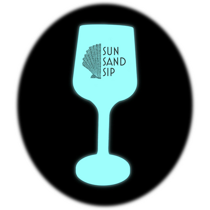 Sun Sand Sip Silicone Wine Glass