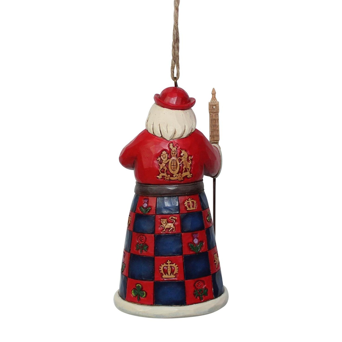 British Santa Ornament