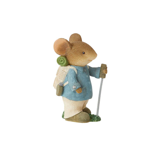 Backpacker Mouse Figurine