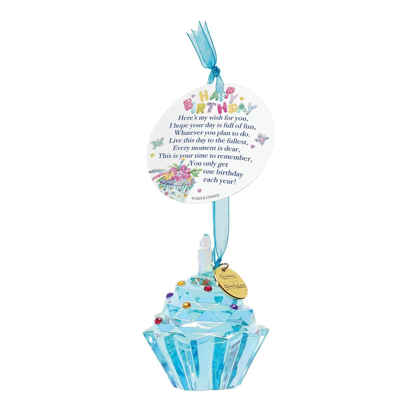 Happy Birthday Cupcake Ornament