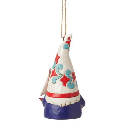 Gnome Holding Sailboat Ornament