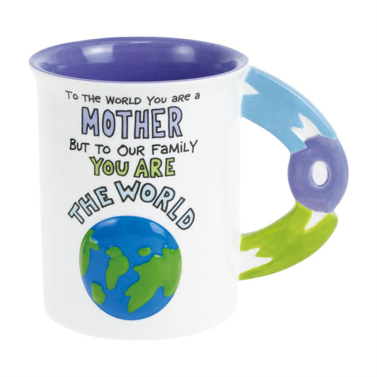 Mother World Sculpted Mug