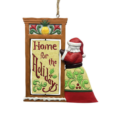 Santa At Doorway Ornament