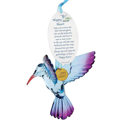 Hummingbird Blue Facets Ornament