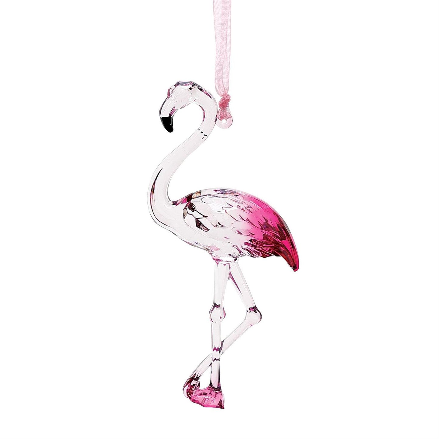 Pink Flamingo Facets Ornament