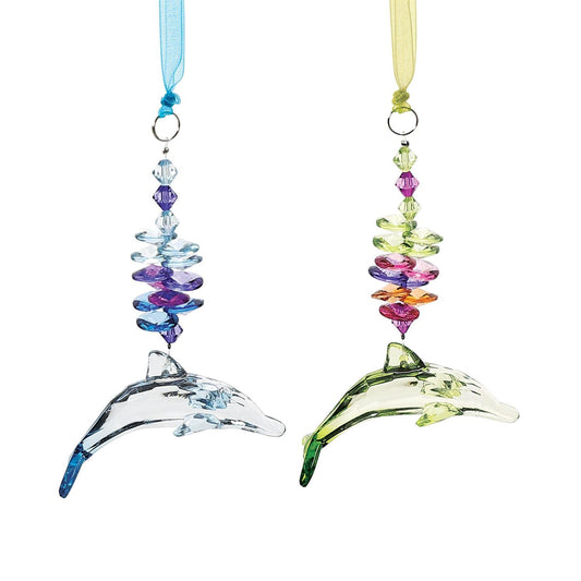 Dolphin Facets Ornament