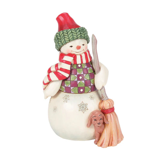 Swept w/ Love Snowman Figurine