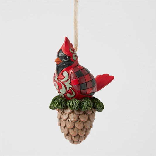 Cardinal Pinecone Ornament