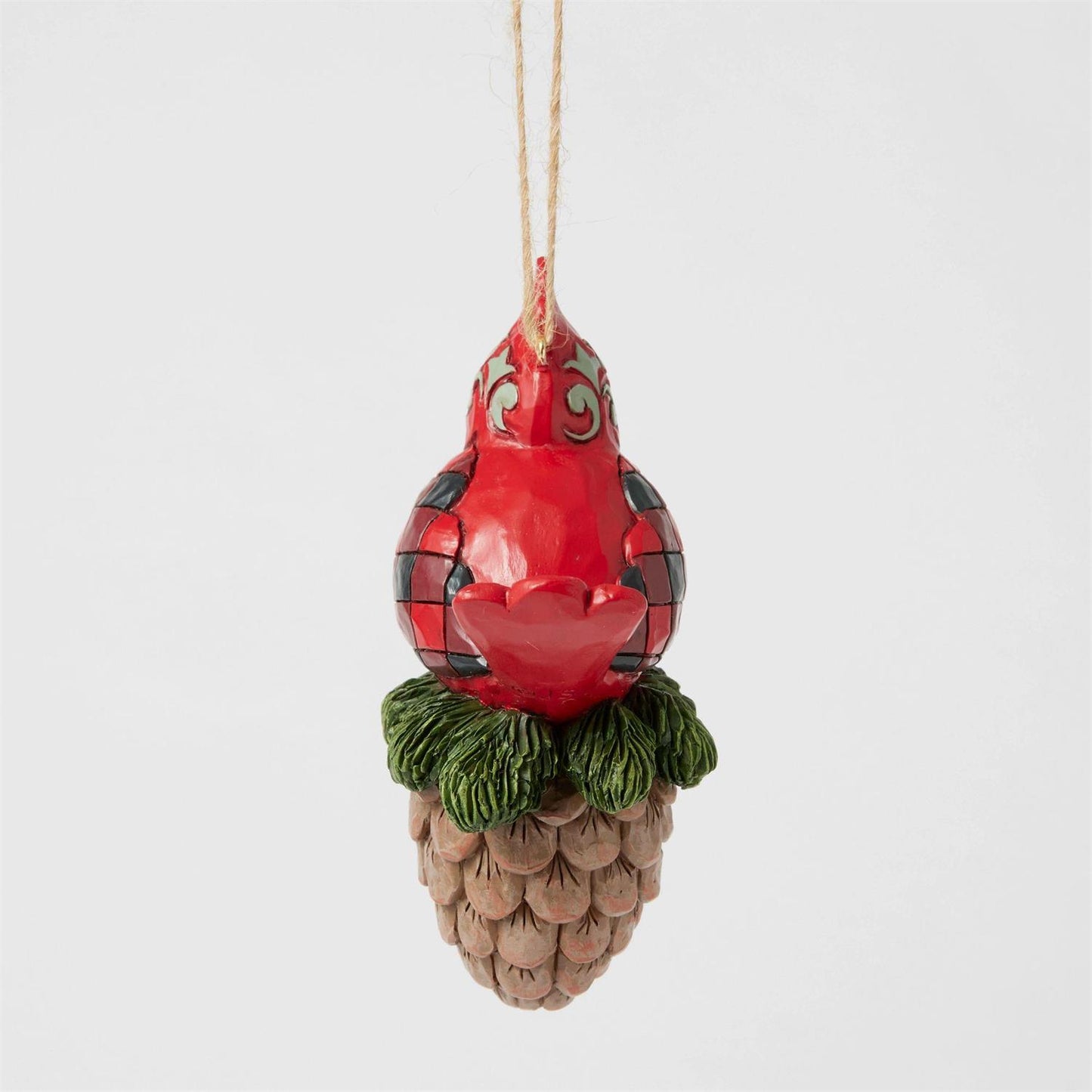 Cardinal Pinecone Ornament