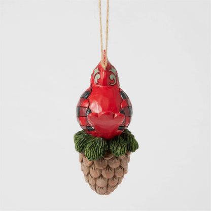 Cardinal Pinecone Ornament