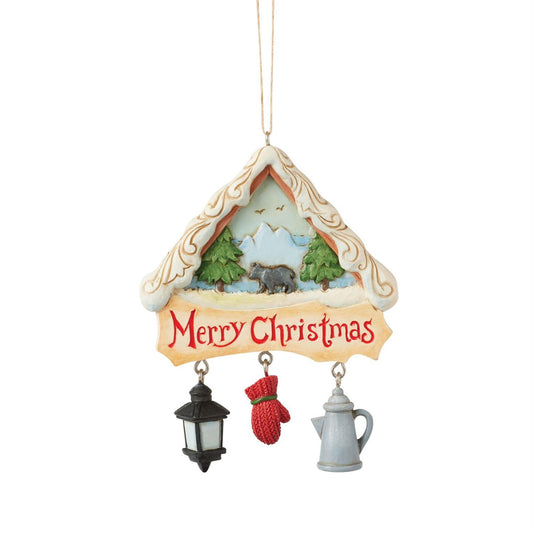 Lodge Scene and Charms Ornament