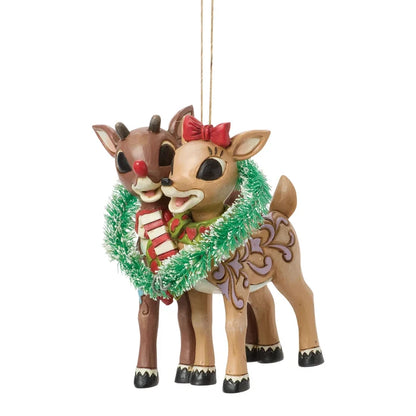 Rudolph & Clarice Heart Ornament
