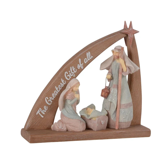 Nativity Creche w/ Star Figurine