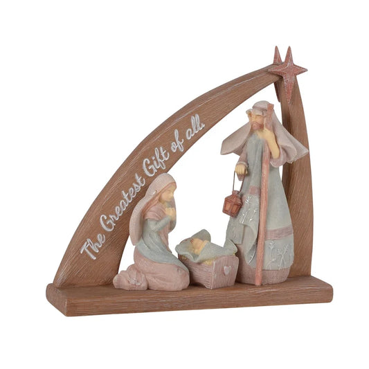 Nativity Creche w/ Star Figurine