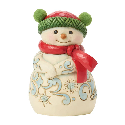 Snowman Pom Pom Figurine