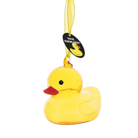 Ducky Glass Facets Ornament