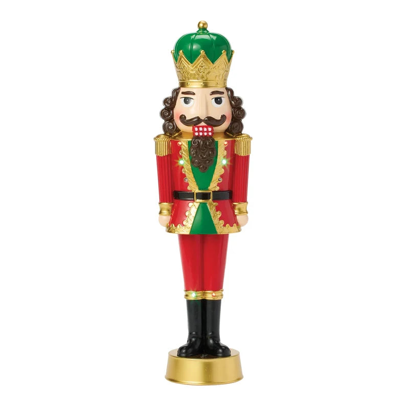 Nutcracker Lit Musical Figure