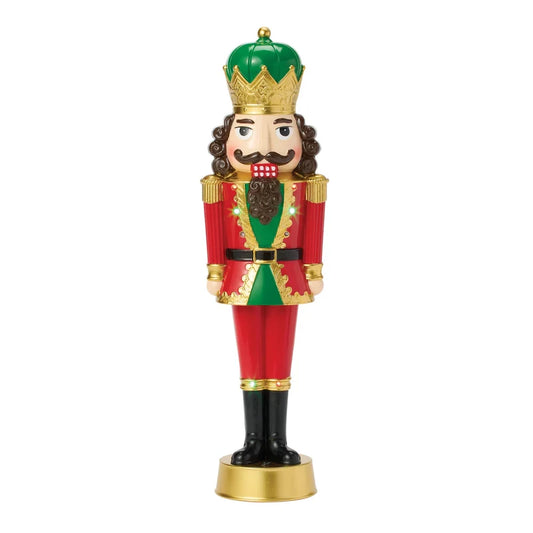 Nutcracker Lit Musical Figure