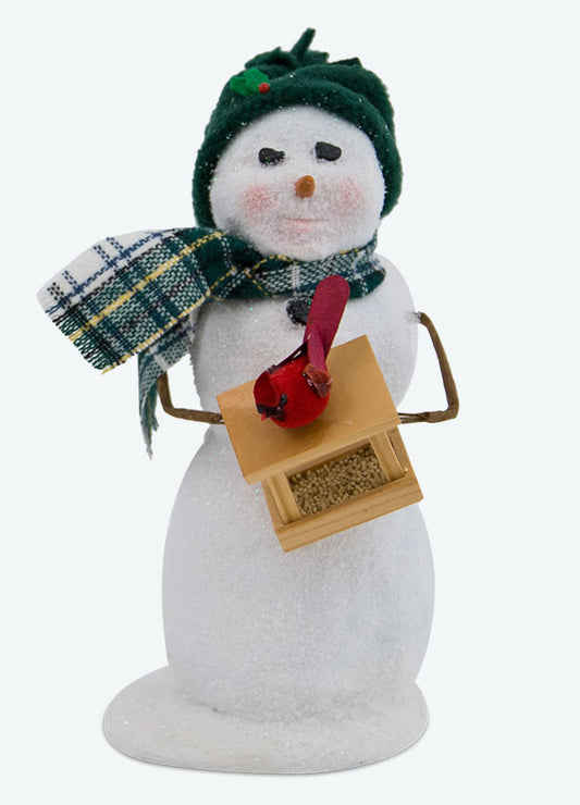 Snowman With Bird Feeder