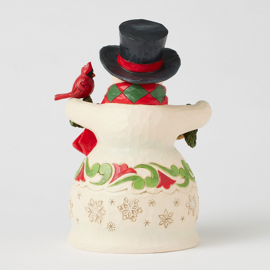 Snowman w/ Garland Figurine