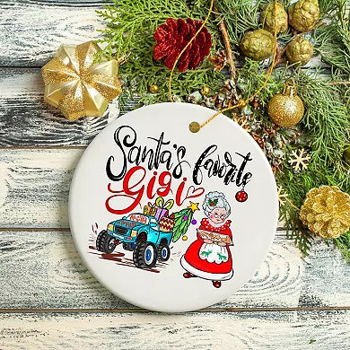 Santa's Favorite Gigi Ornament