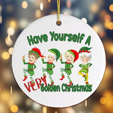 Have a Golden Christmas Ornament