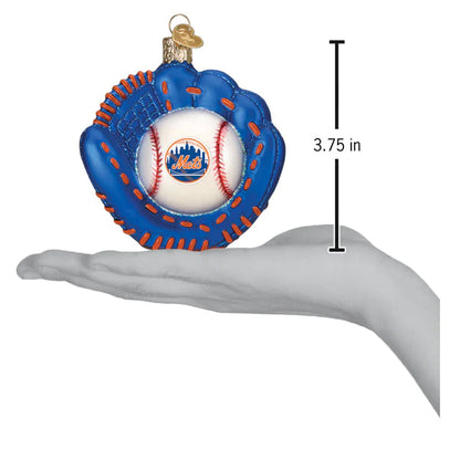 Mets Baseball Mitt Ornament